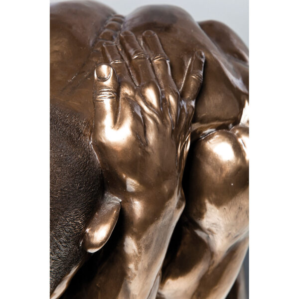Deco Figurine Nude Man Hug Bronze 54cm - Image 3