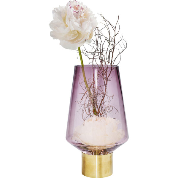 Vase noble ring purple 26cm