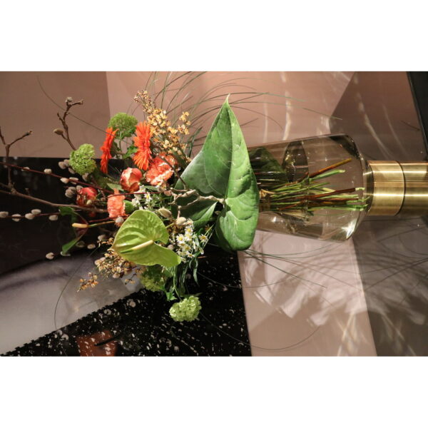 Vase noble ring brown 40cm - Image 7