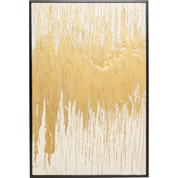 Framed Picture Abstract White 80x120cm