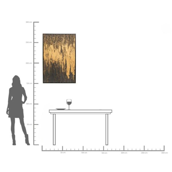 Framed Picture Abstract Black 80x120cm - Image 12