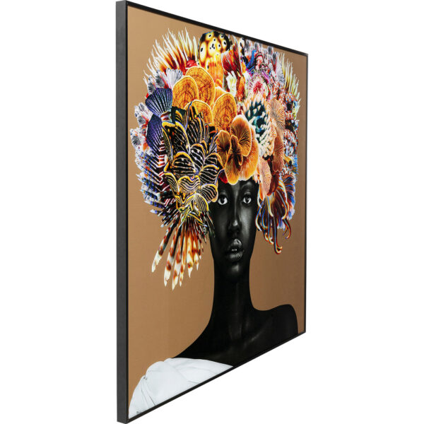 Framed Picture Flower Hair 120x120cm - Image 6