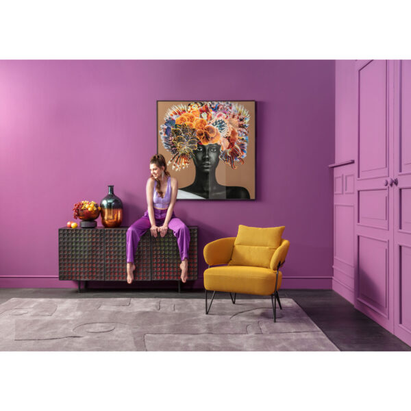 Framed Picture Flower Hair 120x120cm - Image 7