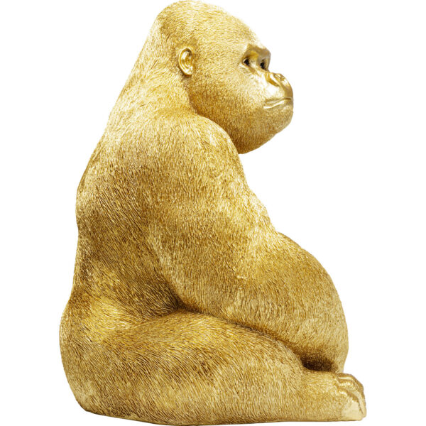 Deco  Figuine Monekey Gorilla Side XL Gold 76 - Image 6