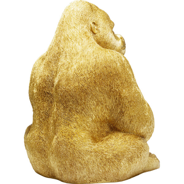 Deco  Figuine Monekey Gorilla Side XL Gold 76 - Image 7