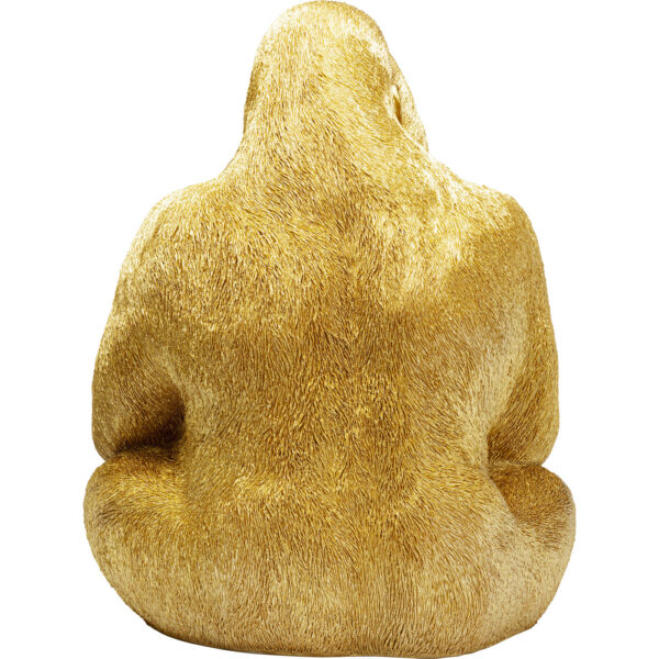 Deco  Figuine Monekey Gorilla Side XL Gold 76 - Image 8