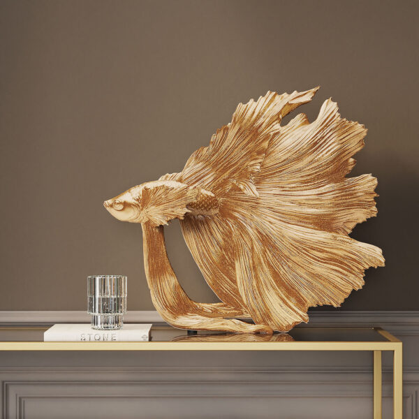 Deco Figurine Betta Fish Gold Small - Image 8