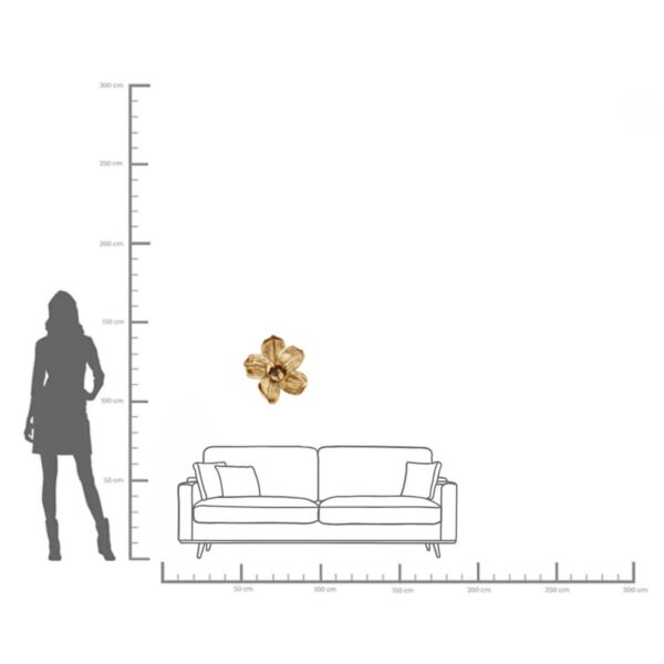 Wall Decoration Orchid Gold 44 Cm - Image 7