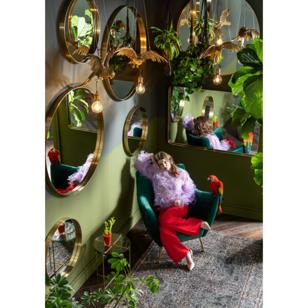 Miror Curve round brass 100cm - Image 10