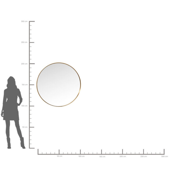 Miror Curve round brass 100cm - Image 15