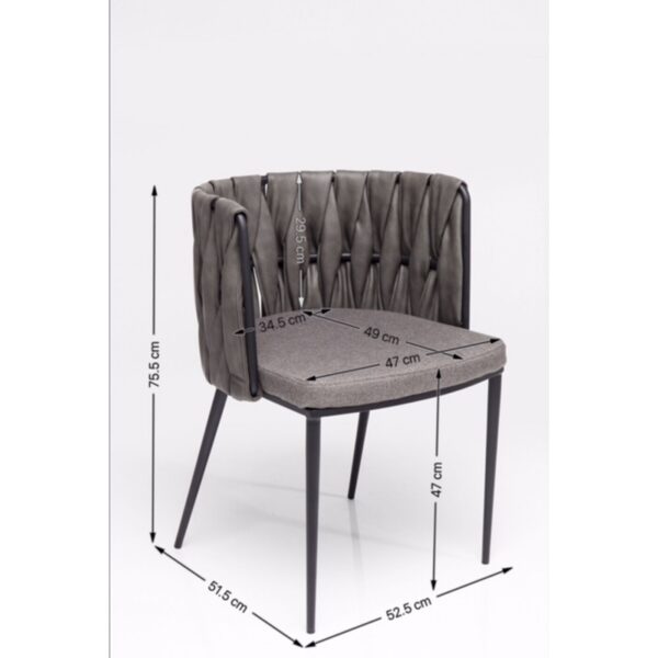 Chair with Armrest Cheerio Grey incl. - Image 10