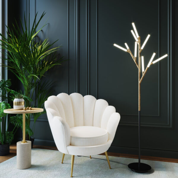 Armchair Water Lily Gold Beige - Image 13