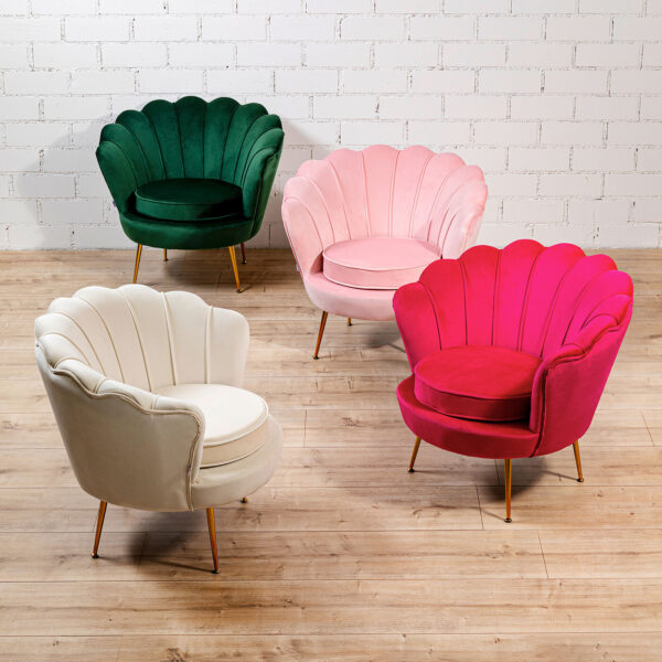 Armchair Water Lily Gold Beige - Image 14