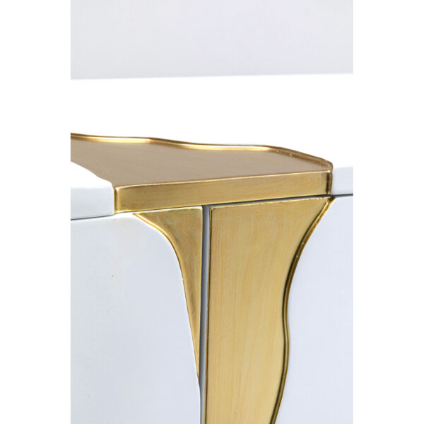 Sideboard Cracked White Gold 165x80cm - Image 5