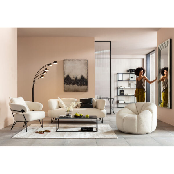 Swivel Armchair Peppo Lounge White - Image 8