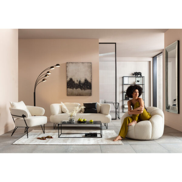 Swivel Armchair Peppo Lounge White - Image 9
